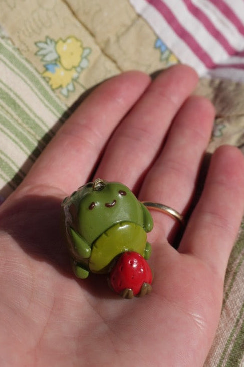 Strawberry Froad Charm