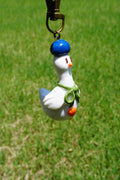 Blueberry Goose on the Loose Charm - Goose Girl Charm